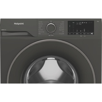 Hotpoint H101GANTISTAINUK 10kg 1400 Spin Freestanding Front Loading Washing Machine Grey