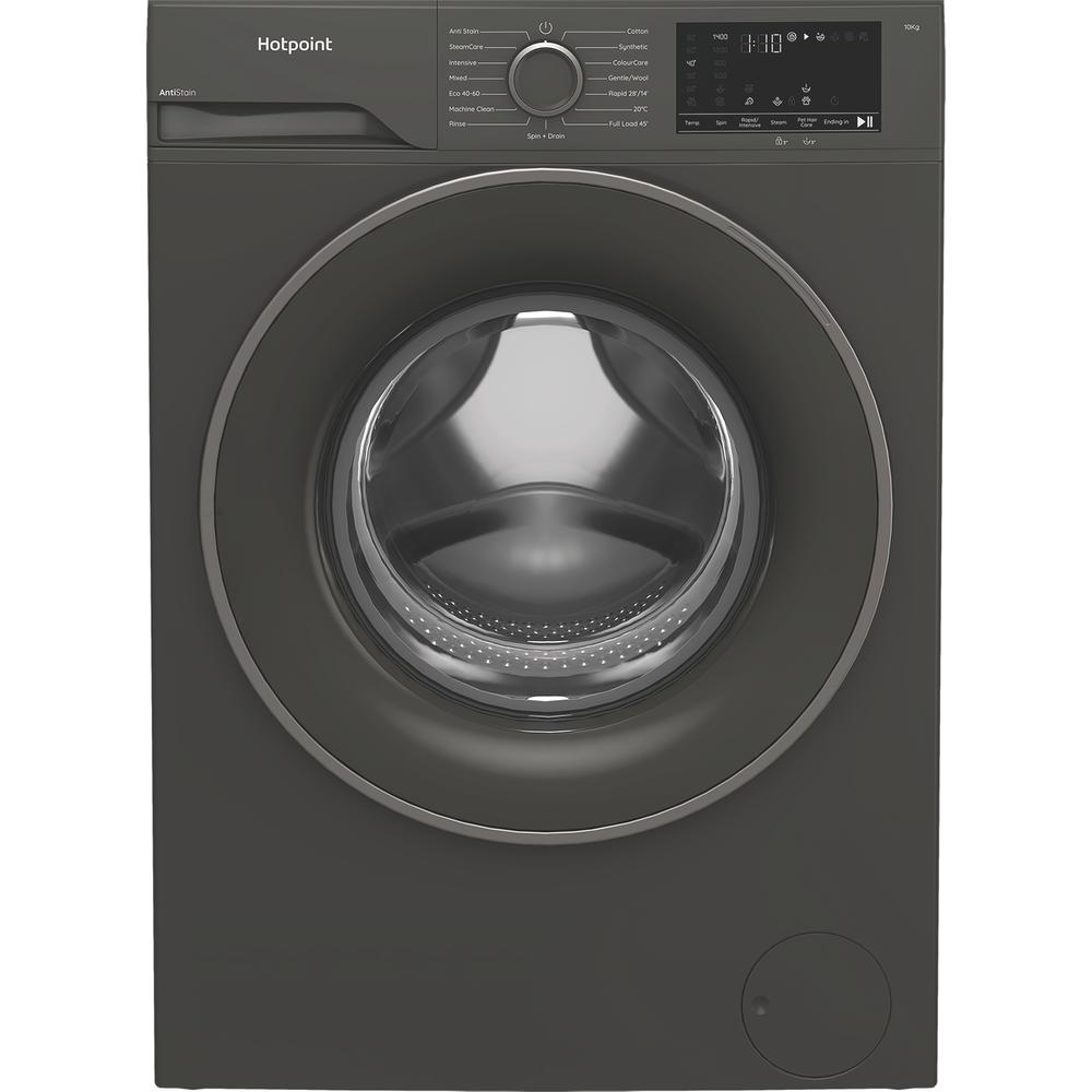 Hotpoint H101GANTISTAINUK 10kg 1400 Spin Freestanding Front Loading Washing Machine Grey