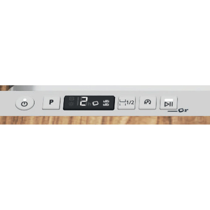 Hotpoint H2I HD526 UK Integrated Full Size Dishwasher 14 Place Settings with Rapid Wash Silver H2IHD526