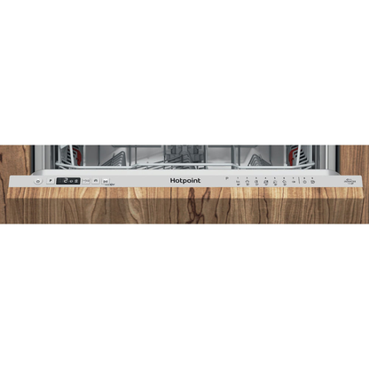 Hotpoint H2I HD526 UK Integrated Full Size Dishwasher 14 Place Settings with Rapid Wash Silver H2IHD526