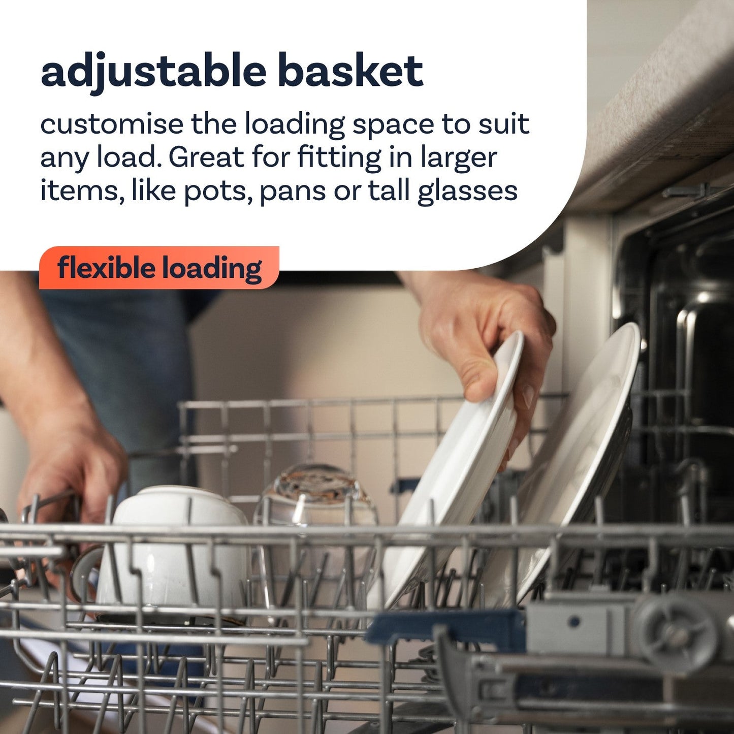 Hotpoint H3BL626BUK Semi Integrated Full Size Dishwasher 14 Place Settings Black