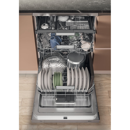 Hotpoint H7F HS51 X UK Freestanding Full Size Dishwasher 15 Place Settings with Maxi Space Inox H7FHS51X