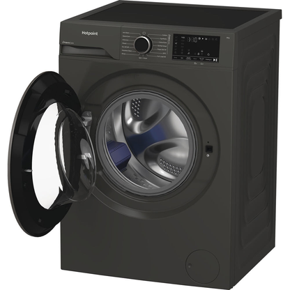 Hotpoint HB 93G CARE UK Freestanding 9kg 1400rpm Washing Machine with PetHairCare Grey HB93GCAREUK