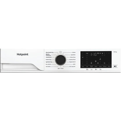 Hotpoint HBD9681ANTSTAIN 9+6kg 1400 Spin Freestanding Front Load Washer Dryer - White
