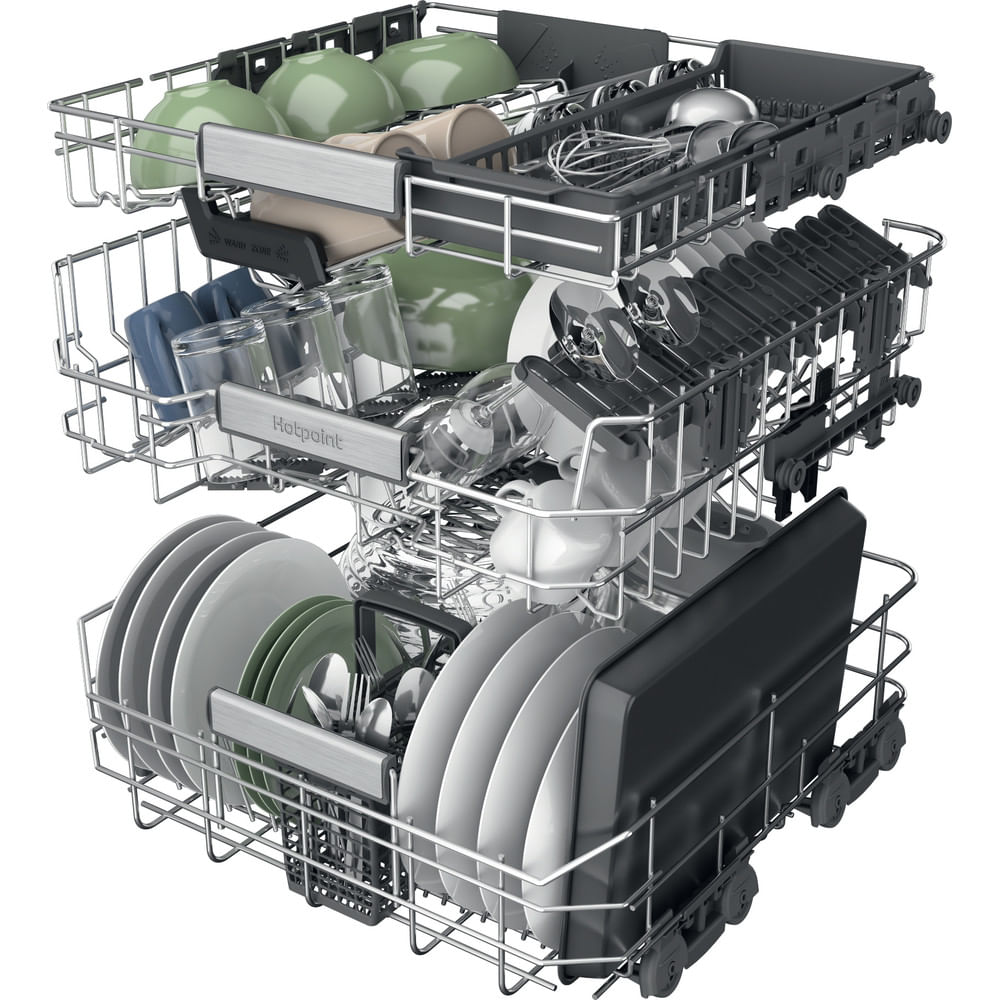 Hotpoint HD8IHP42L Hydroforce Full Size Integrated Dishwasher 14 Place Settings