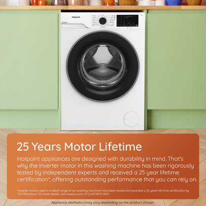 Hotpoint HP 105A CARE UK Fabric Care Pro Freestanding 10kg 1400rpm Washing Machine with HomeWhiz White HP105ACAREUK