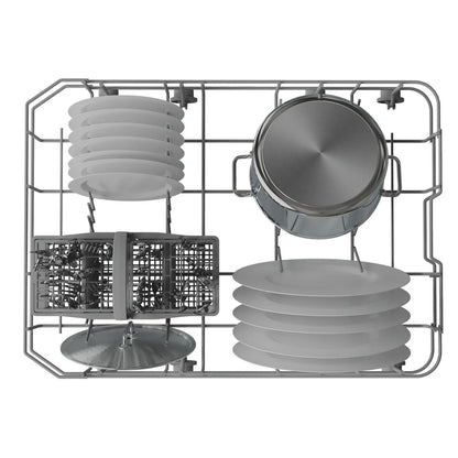 Hotpoint HP2FE10CS90SUK Freestanding Slimline Dishwasher 10 Place Setting Silver