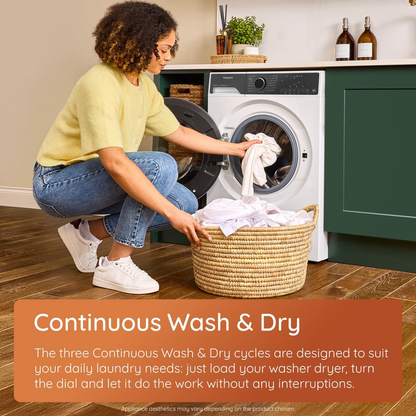Hotpoint HPD9693CAREUK 9+6kg 1400 Spin Fabric Care Pro Freestanding Washer Dryer White
