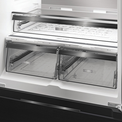 Hotpoint HPG2 6513 XBR4UK Dual No Frost American Fridge Freezer with VitalCare Dark Inox HPG26513XBR4UK