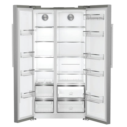 Hotpoint HPG26592XP4UK Side By Side Dual No Frost American Fridge Freezer Silver
