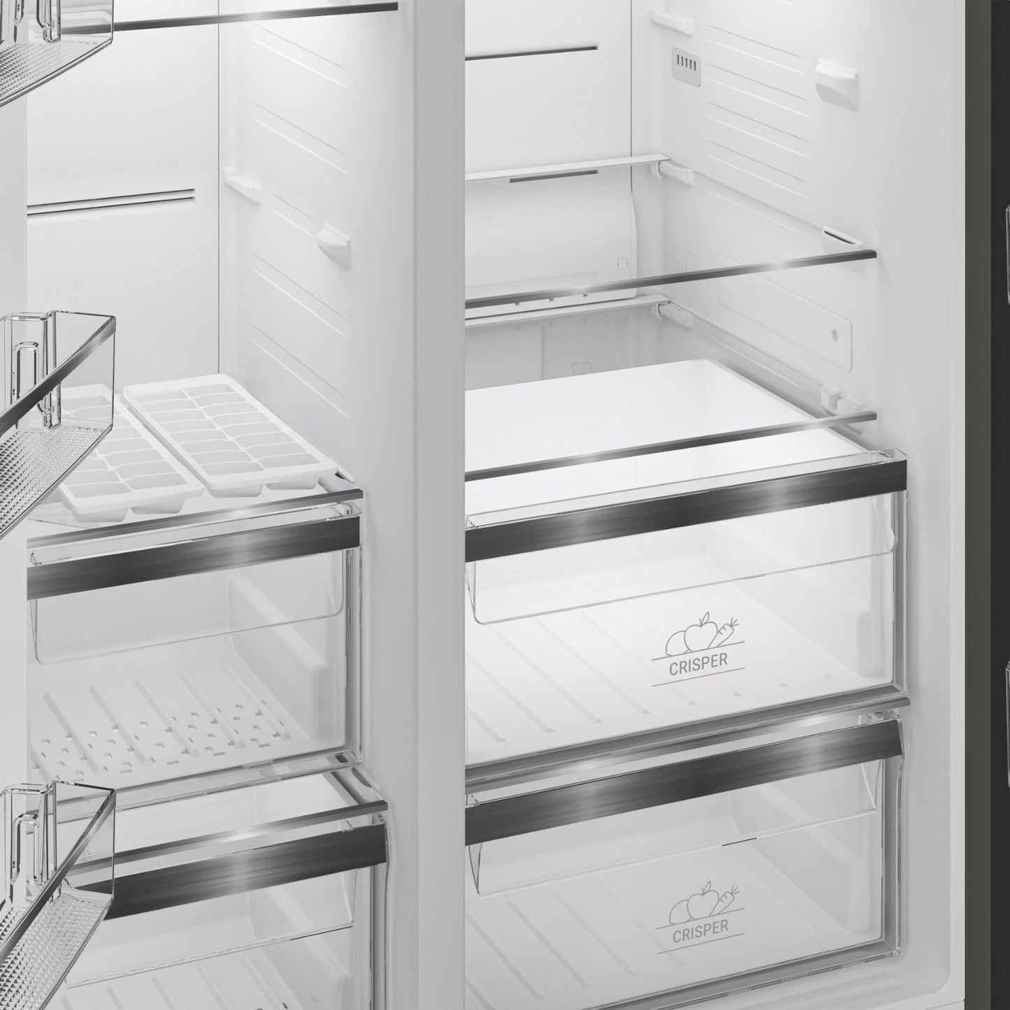 Hotpoint HPG26592XP4UK Side By Side Dual No Frost American Fridge Freezer Silver