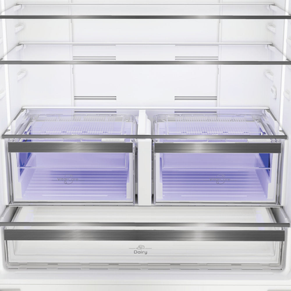 Hotpoint HPGF 6564 XK4UK Triple No Frost American Fridge Freezer with VitalCare Dark Inox HPGF6564XK4UK