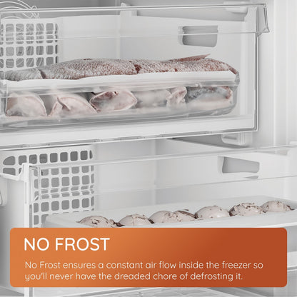 Hotpoint HPKH1261XBR4UK Freestanding No Frost Fridge Freezer Dark Grey