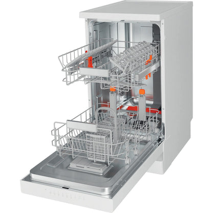 Hotpoint HSFO3T223WUKN Freestanding Slimline Dishwasher 10 Place Setting White