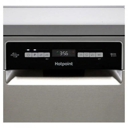 Hotpoint HSFO3T223WXUKN Freestanding Slimline Dishwasher 10 Place Setting Stainless Steel