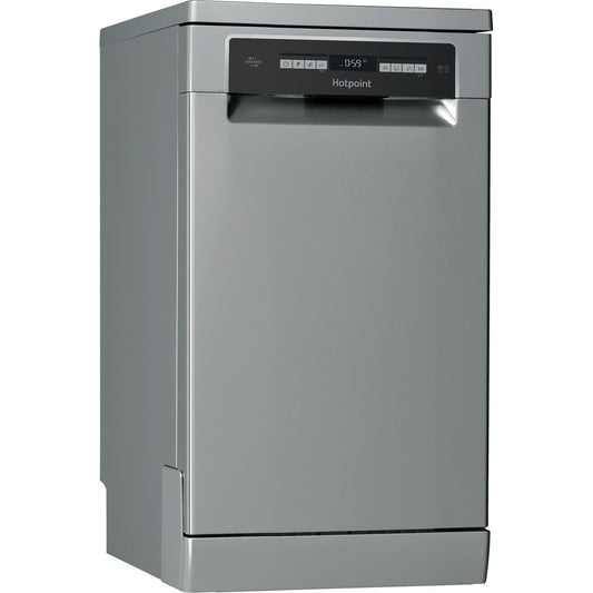 Hotpoint HSFO3T223WXUKN Freestanding Slimline Dishwasher 10 Place Setting Stainless Steel