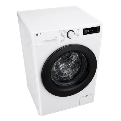LG F4Y510WBLN1 10kg Steam 1400 Spin Freestanding Front Load Washing Machine White - A Rated