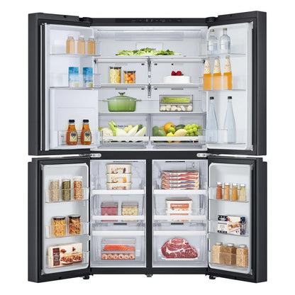 LG GMF960EV4E 646L NatureFRESH Plumbed American Style Fridge Freezer Black - E Rated