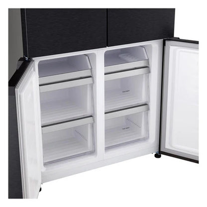 LG GMM42ABBEH 191cm 600L American Style Fridge Freezer in Matte Black - E Rated