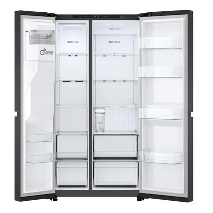 LG GSLC40EPPE 638L NatureFRESH Plumbed American Fridge Freezer Black