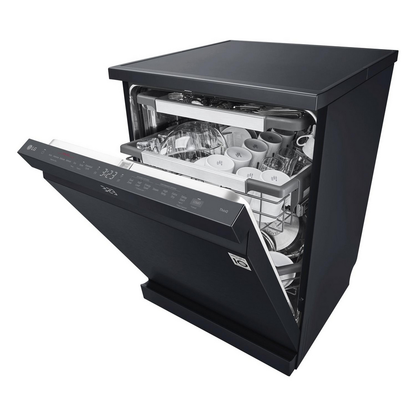LG TrueSteam DF587HMS QuadWash WiFi Connected Full Size Dishwasher 14 Place Settings Matte Black