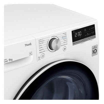 LG V7 FDV709W WiFi Connected 9kg DUAL Inverter Heat Pump Tumble Dryer White A++ Rated