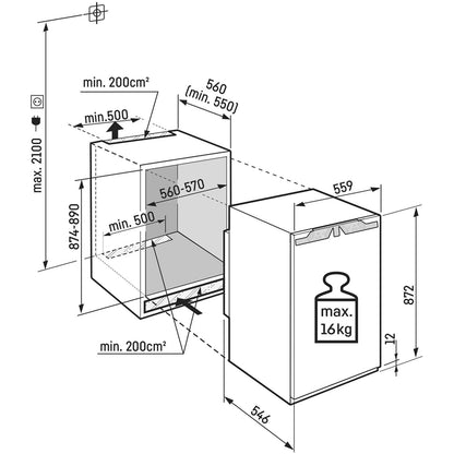 Liebherr Plus IRC3920 Easy Fresh Fully Integrated Larder Fridge
