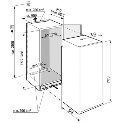 Liebherr Plus SIFNSE5128 Frost Free Fully Integrated Upright Freezer