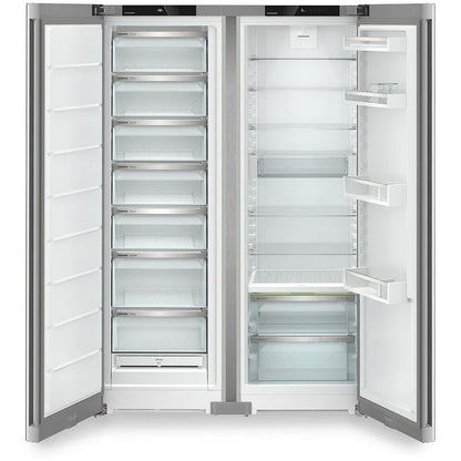 Liebherr Plus XRFSF5225 660L Bio Fresh No Frost Side by Side Freestanding Fridge Freezer in Silver