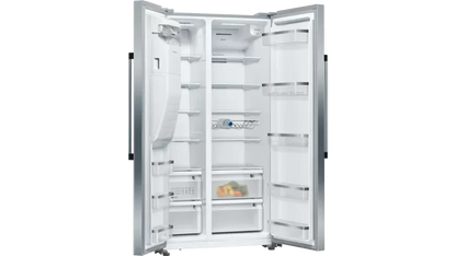 Neff N70 KA3923IE0G Frost Free Freestanding American Fridge Freezer Stainless Steel