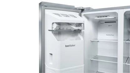 Neff N70 KA3923IE0G Frost Free Freestanding American Fridge Freezer Stainless Steel