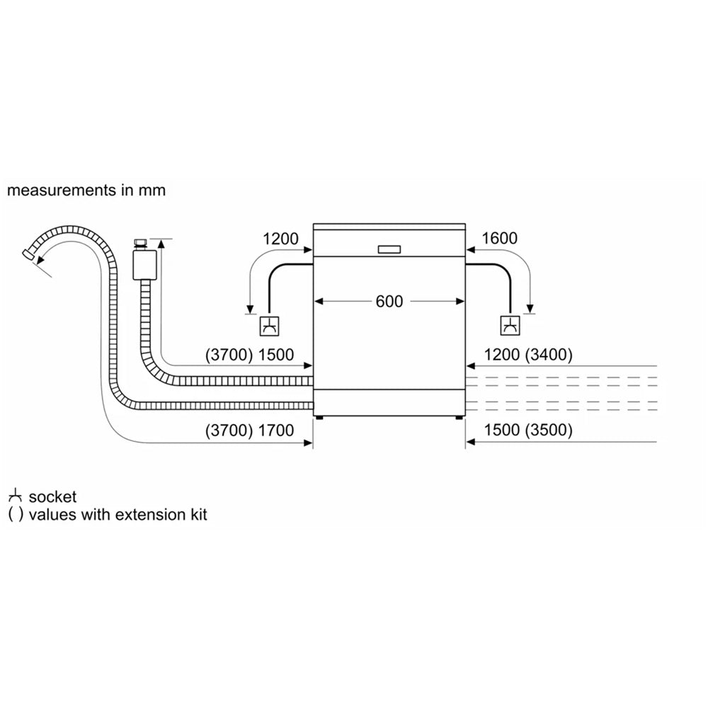 Neff S197YCX05G N70 Fully Integrated Full Size Zeolith Smart Dishwasher with 14 Place Settings