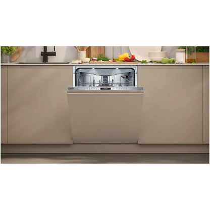 Neff S197YCX05G N70 Fully Integrated Full Size Zeolith Smart Dishwasher with 14 Place Settings