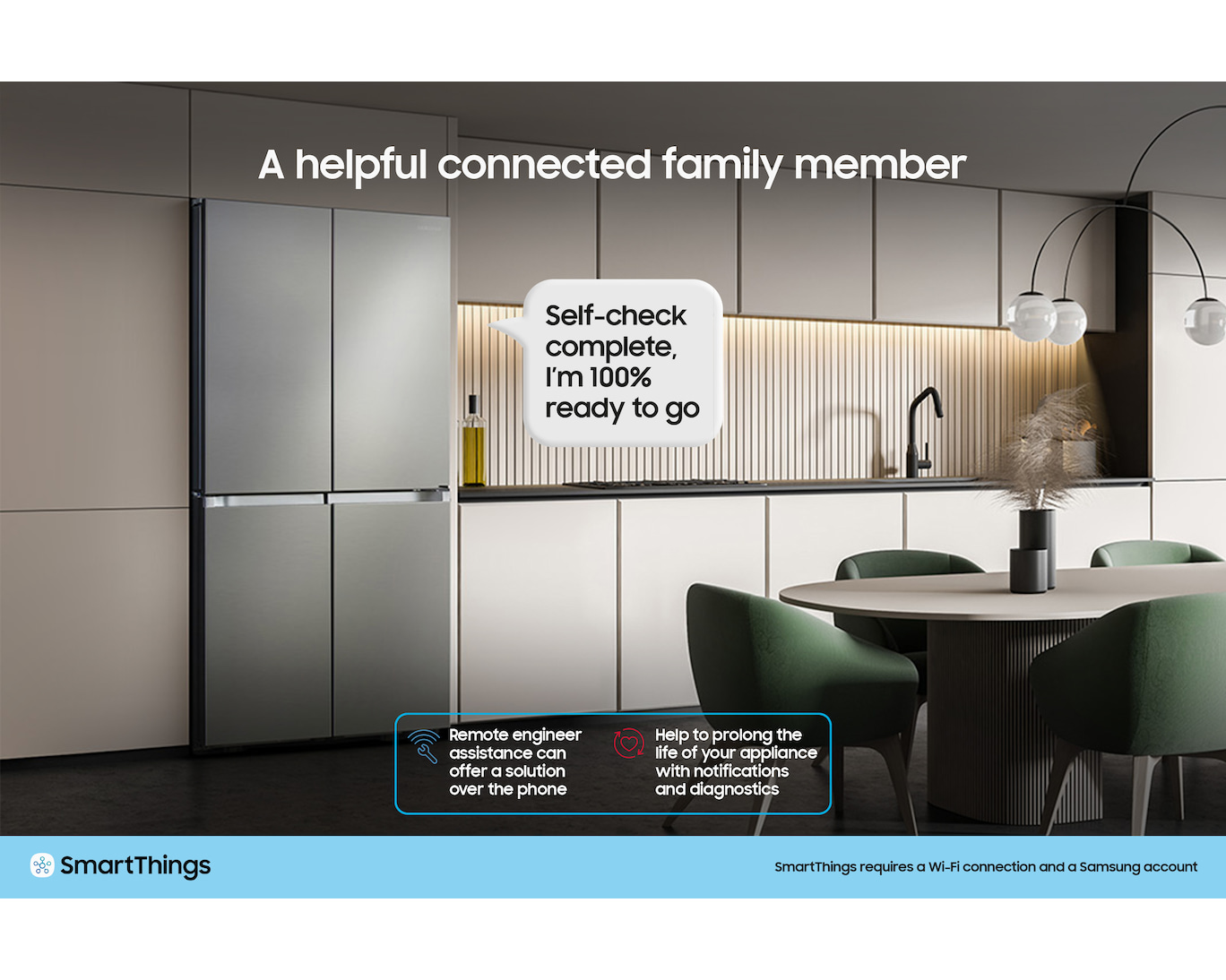Samsung Bespoke AI RF24BB620ES9EU SpaceMax 674L Total No Frost American Fridge Freezer Silver