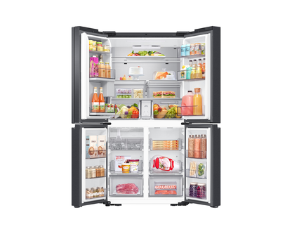 Samsung Bespoke AI RF65DG9H0EB1EU Family Hub 636L Total No Frost American Fridge Freezer Black