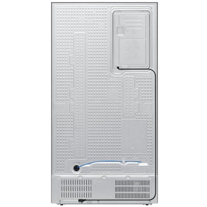Samsung Bespoke AI RS90F66BETEU Plumbed American Fridge Freezer with Family Hub Silver