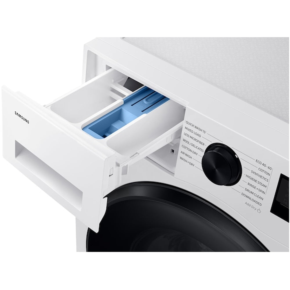 Samsung Series 5 WD11DG5B15BEEU Ecobubble AI Energy 11kg+6kg 1400 Spin Washer Dryer White