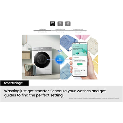 Samsung Series 8 WW11DB8B95GBU1 Bespoke AI Energy 11kg 1400 Spin Smart Washing Machine Black